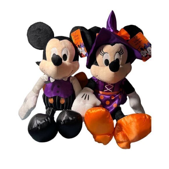 Disney Mickey & Minnie Mouse Halloween Costume Plush Set. NEW with Tags & sealed - Picture 3 of 12
